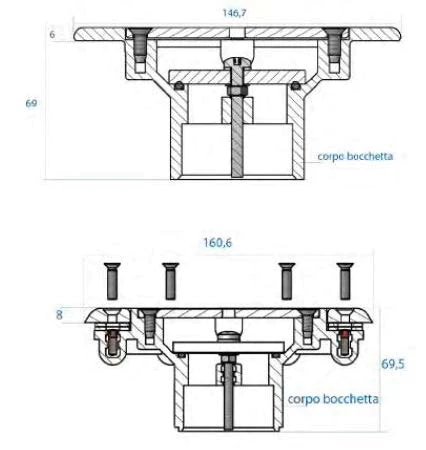 Bocchetta mandata piscina a parete